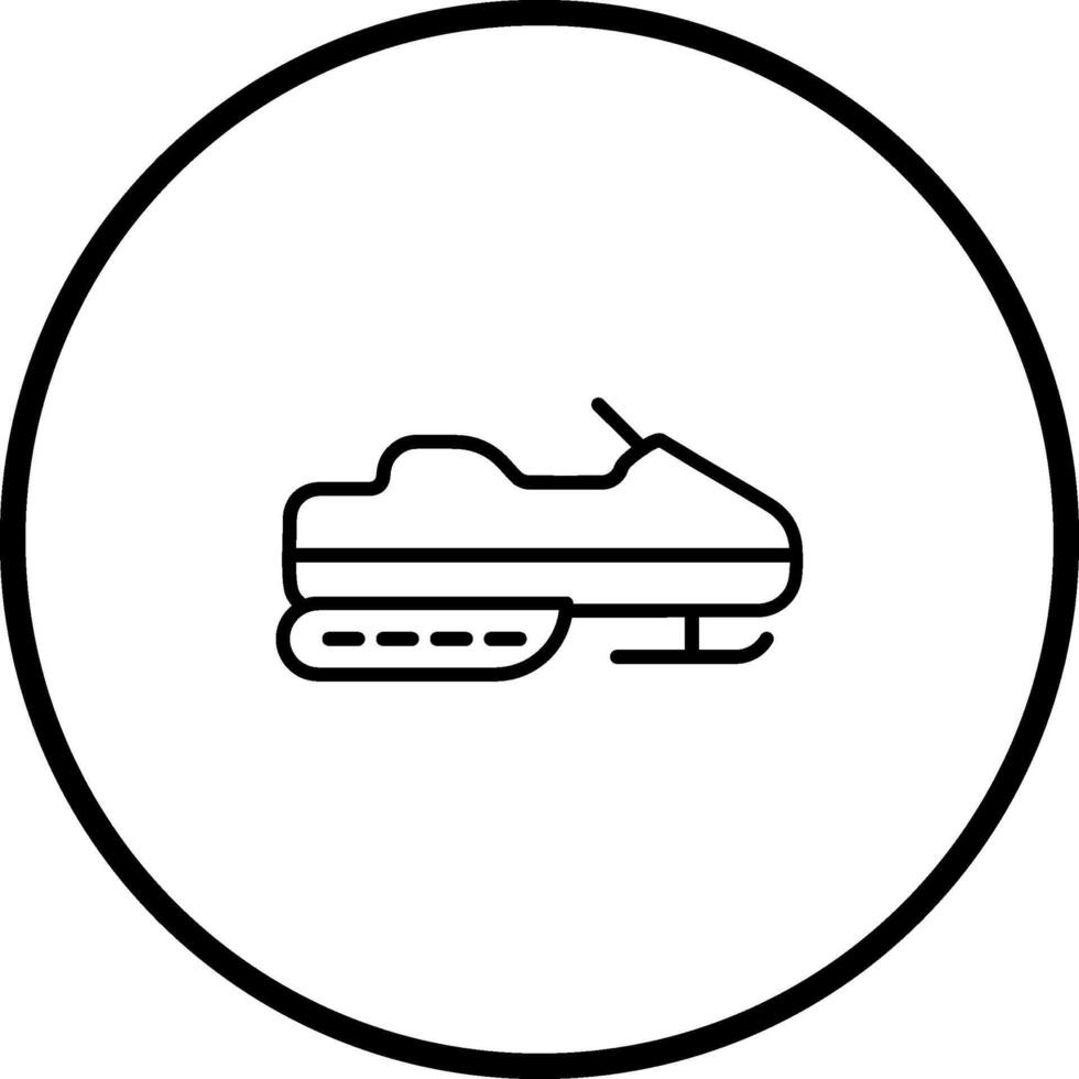 Snowmobile Vector Icon