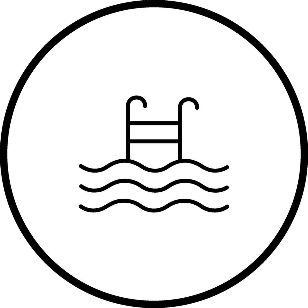 icono de vector de piscina