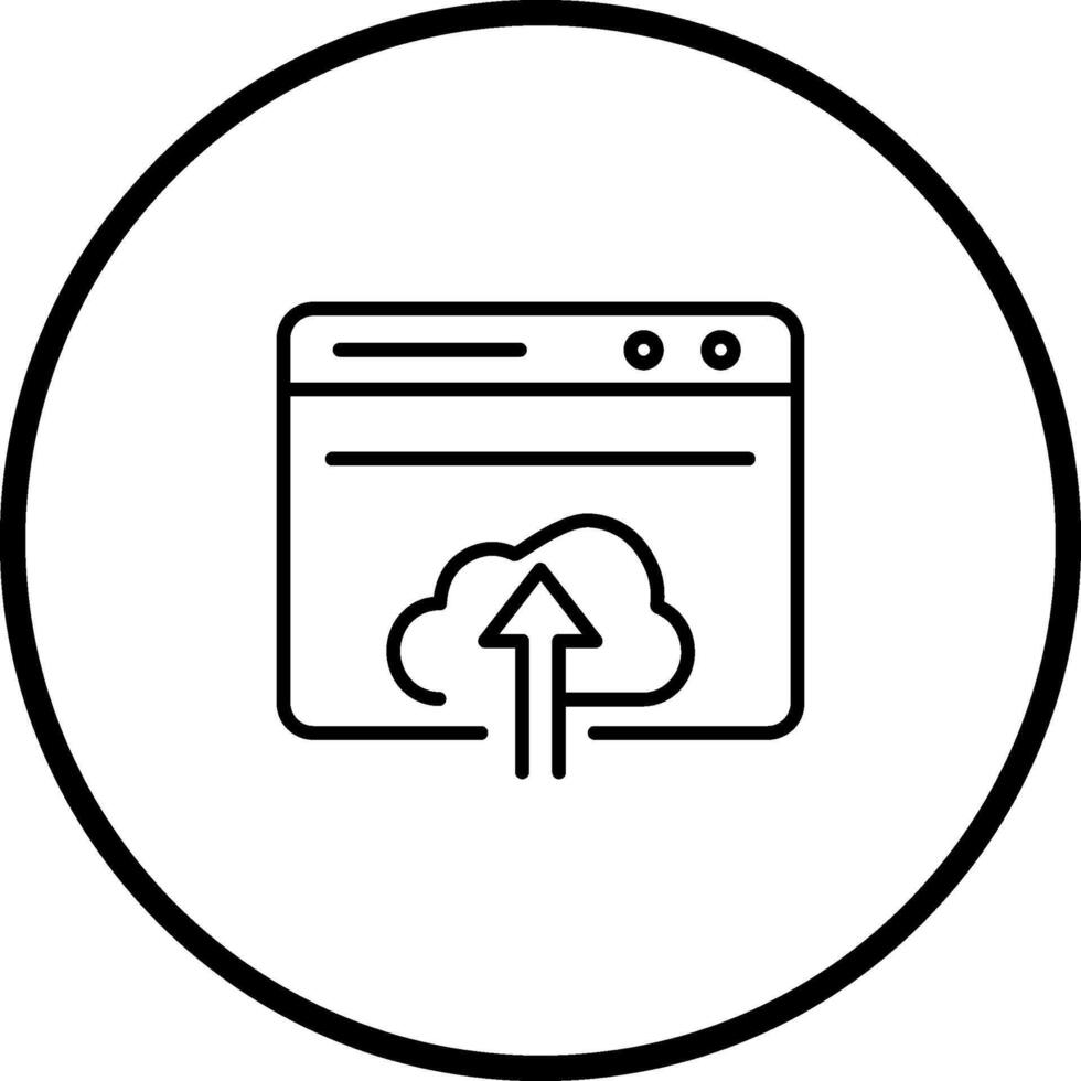 Upload Web Vector Icon