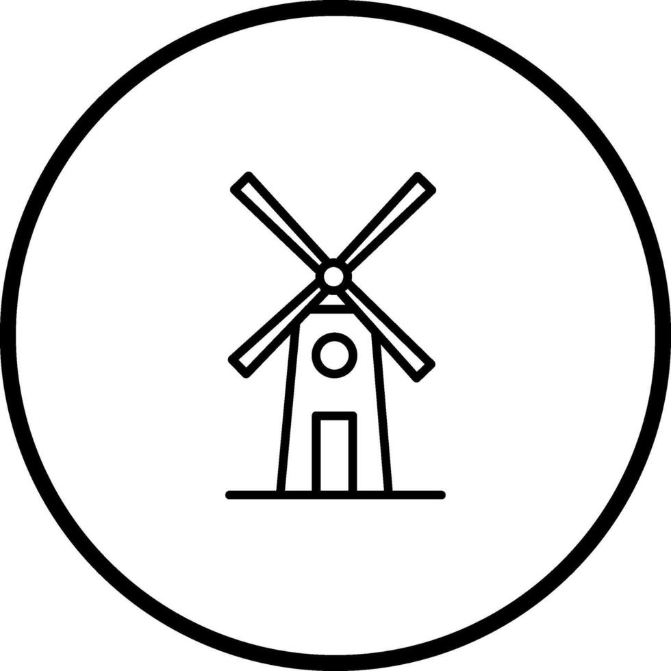 Windmill Vector Icon