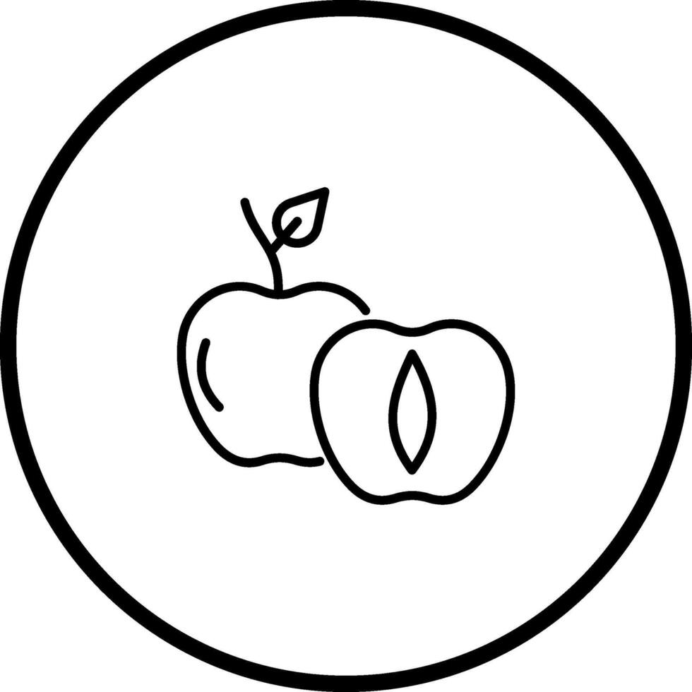 Apricot Vector Icon