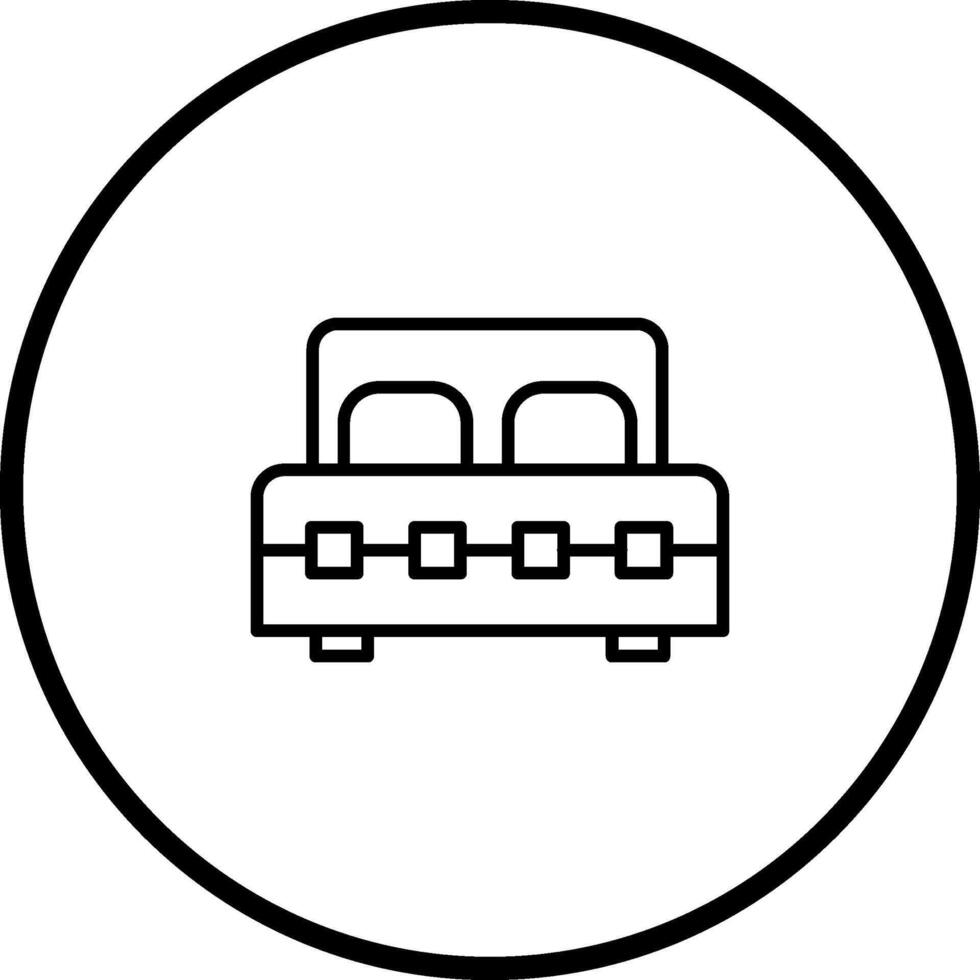 Double Bed I Vector Icon