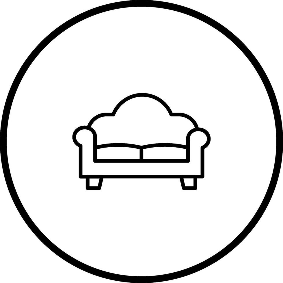 Double Sofa Vector Icon