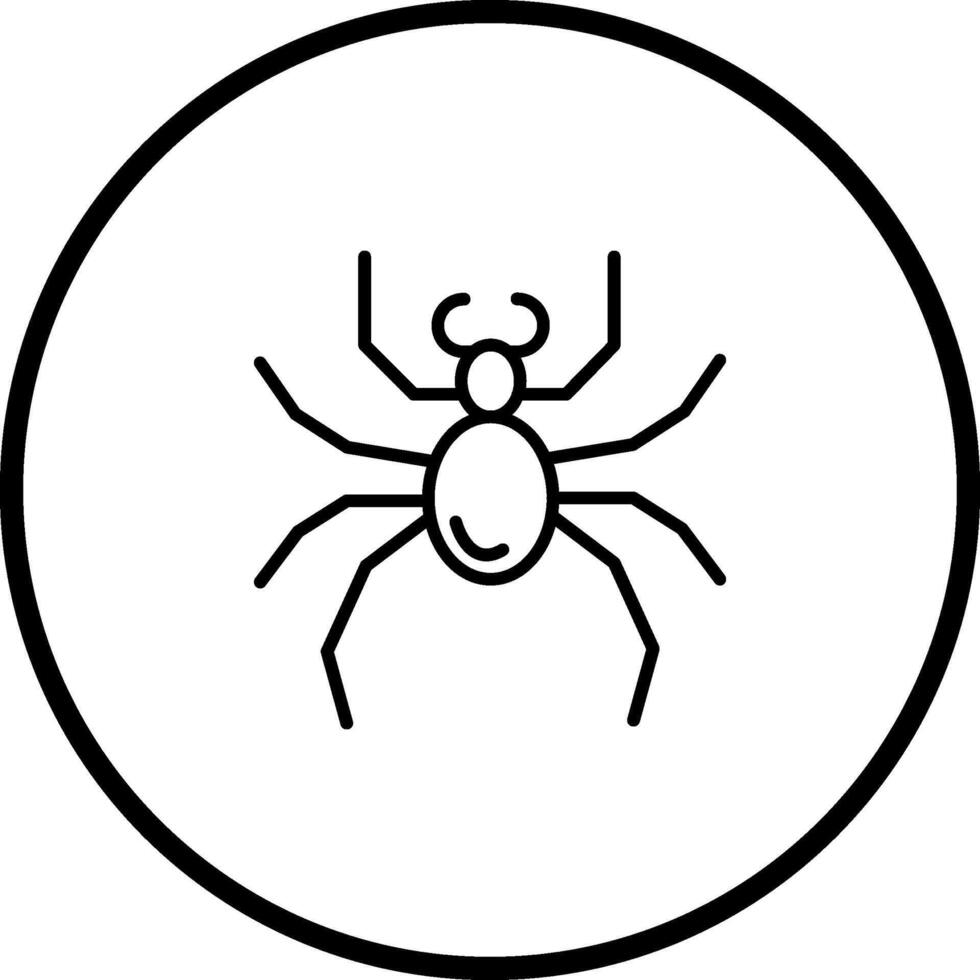 icono de vector de araña