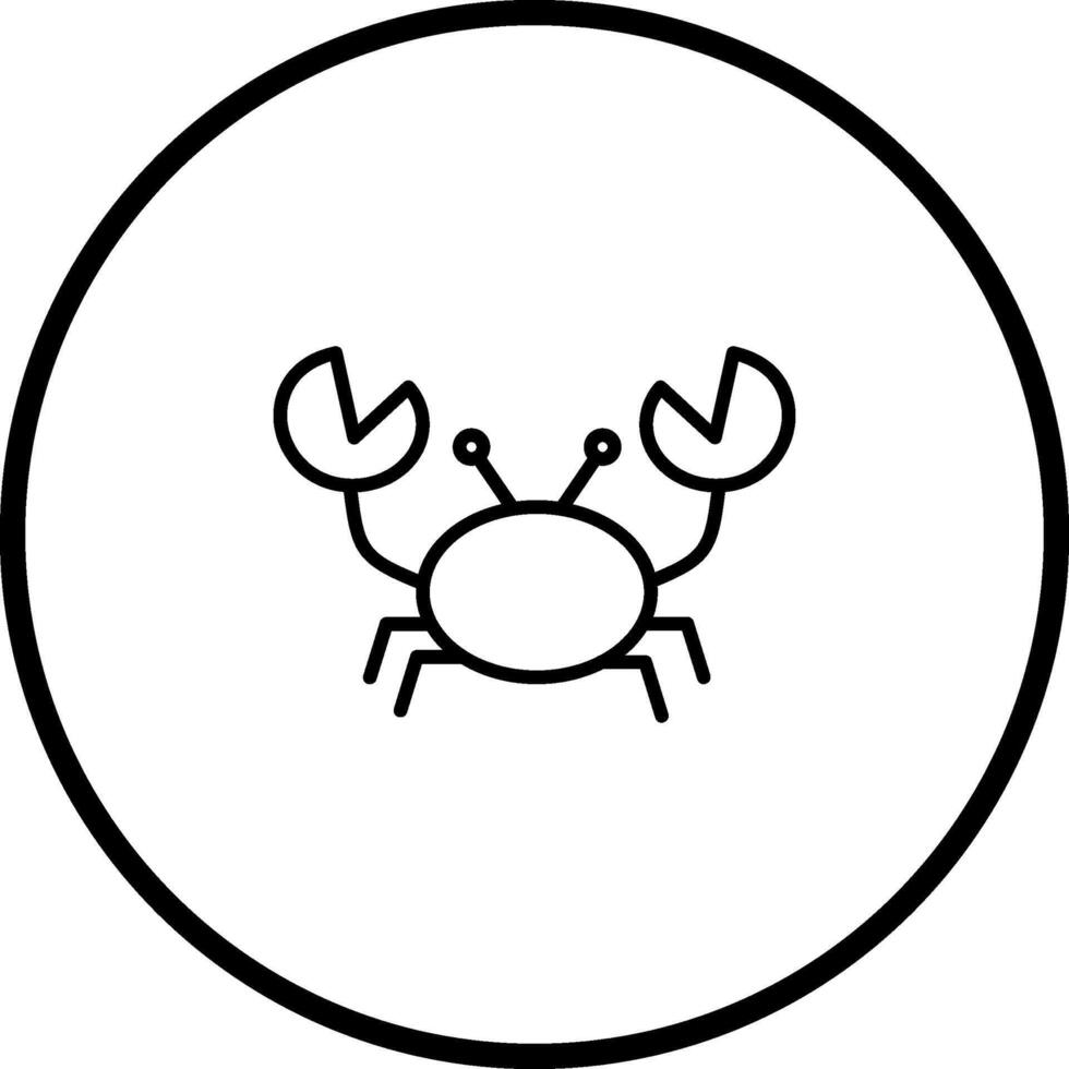 Crab Vector Icon