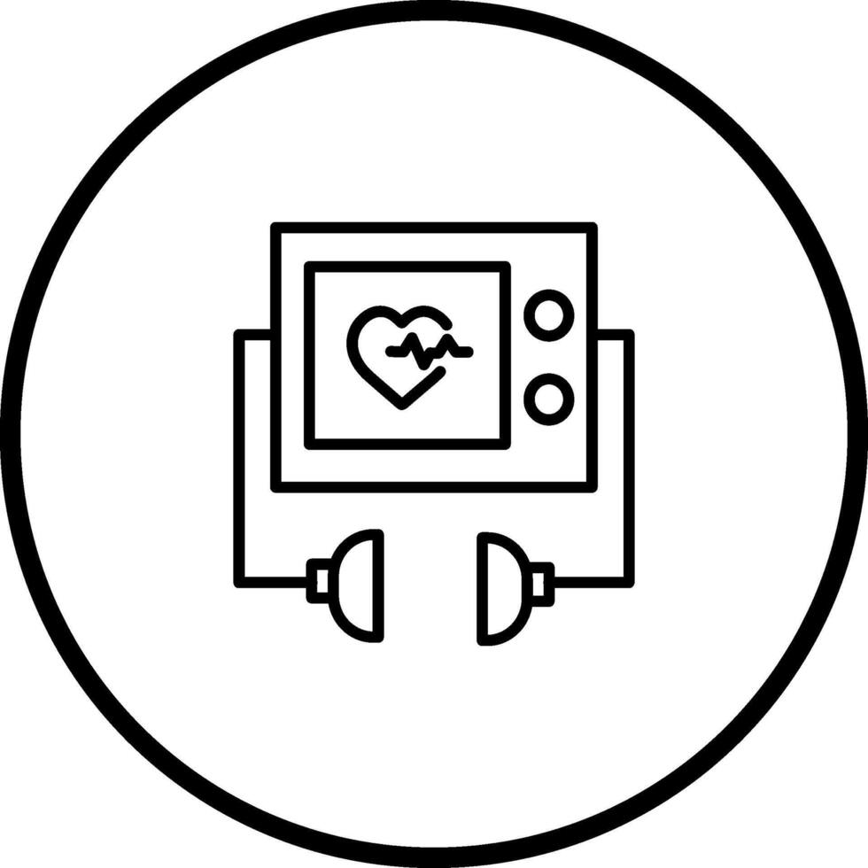desfibrilador vector icono