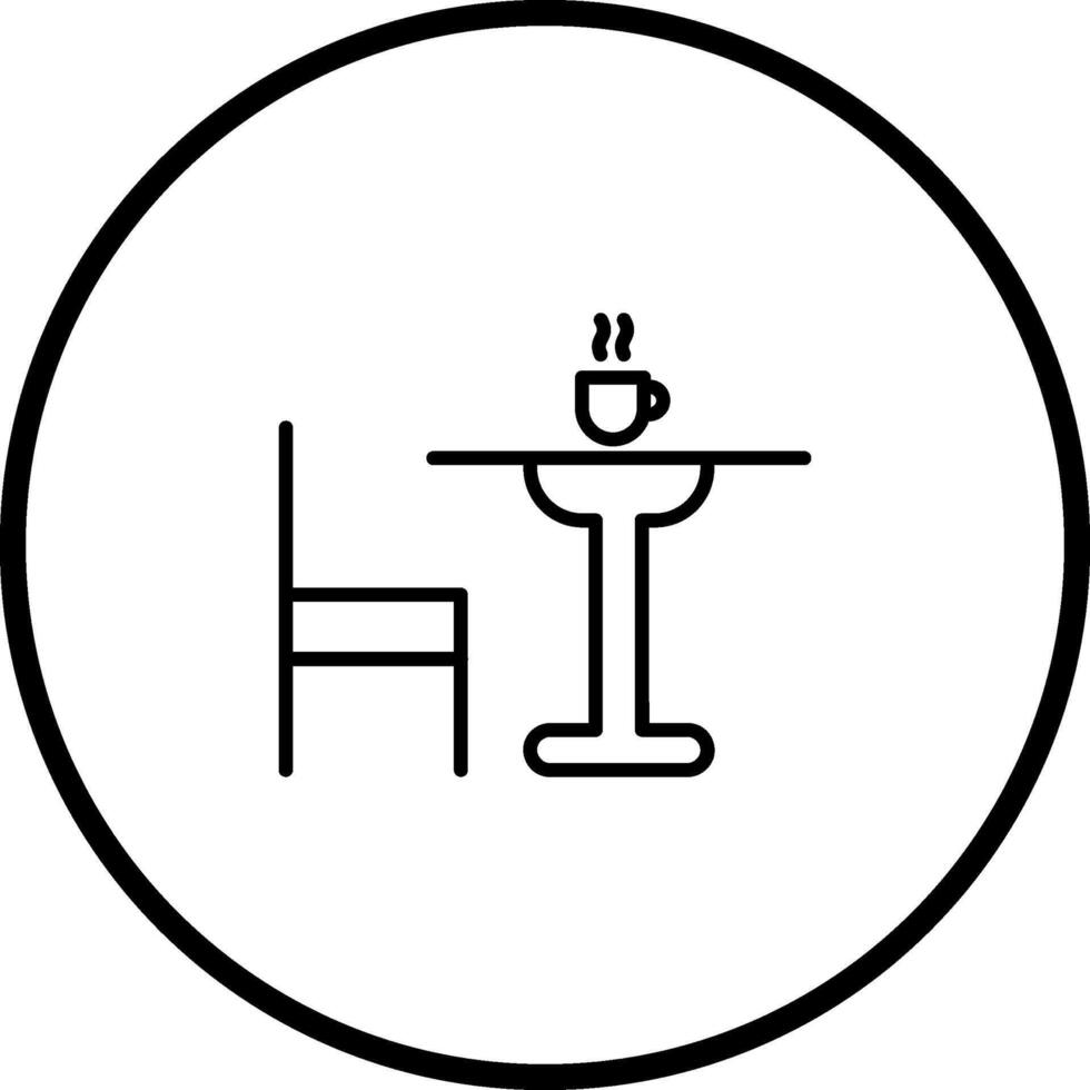 Tea Table Vector Icon