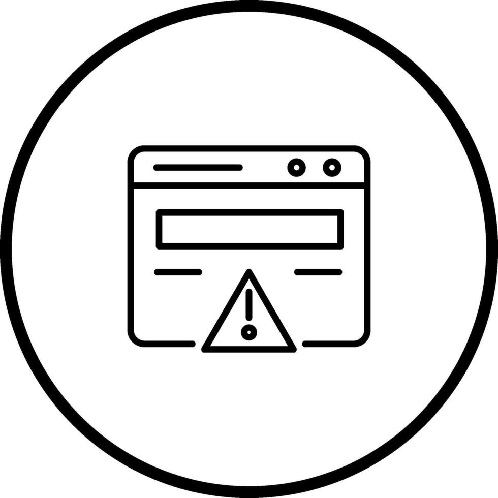 Web Error Vector Icon