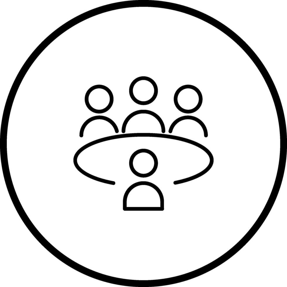 Conference Table Vector Icon