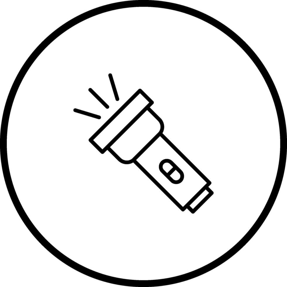 Flashlight Vector Icon