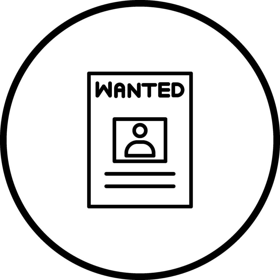 Wanted Poster Vector Icon