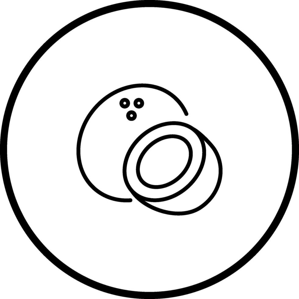 Coconut Vector Icon