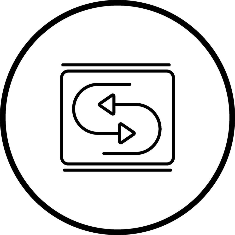 Reverse Arrow Vector Icon