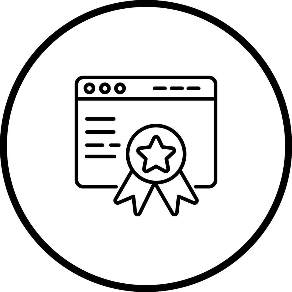 web premio vector icono