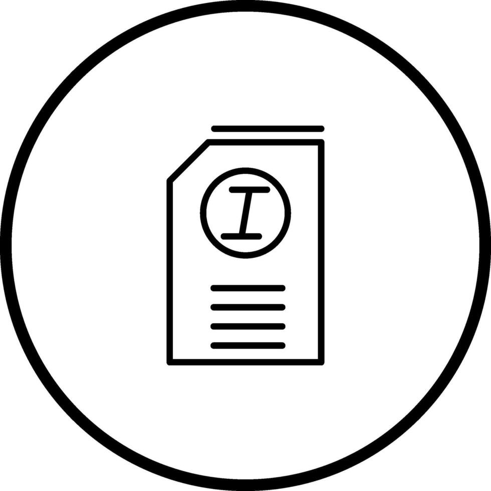 Italic Vector Icon