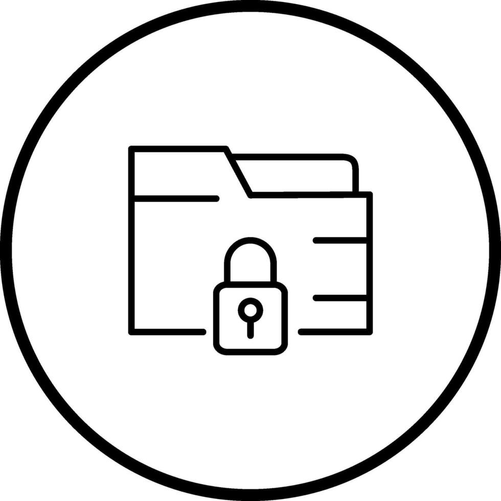 Secure Folder Vector Icon