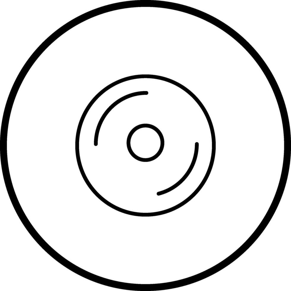 icono de vector de disco compacto