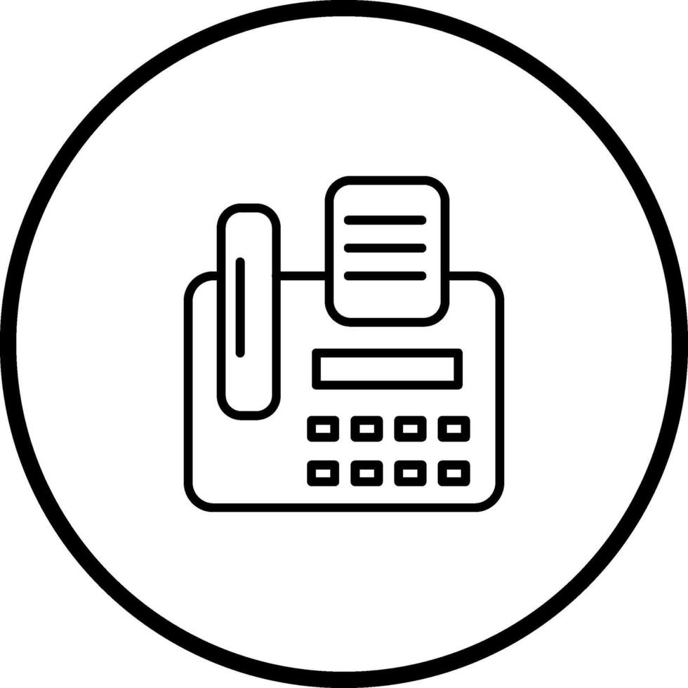 Fax Machine Vector Icon