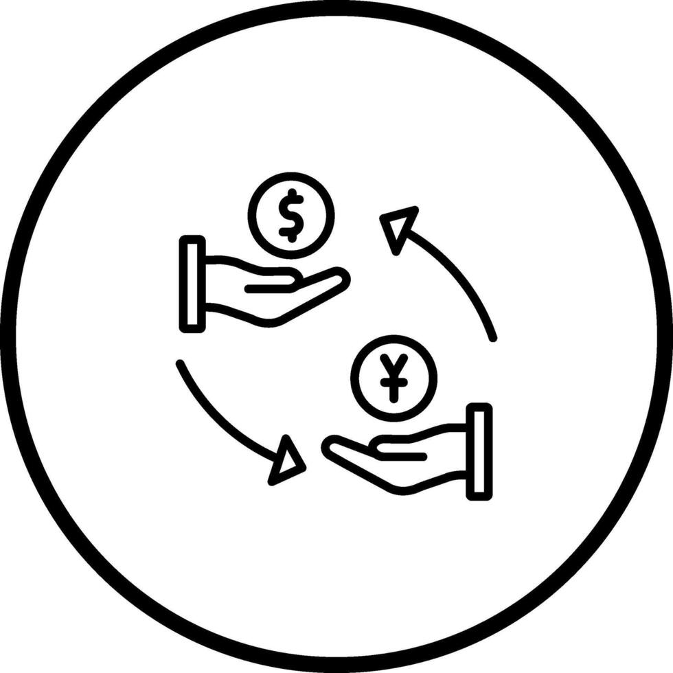 Dollar to Yen Vector Icon