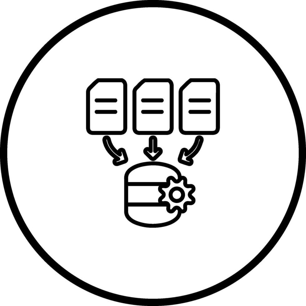 Data Processing Vector Icon