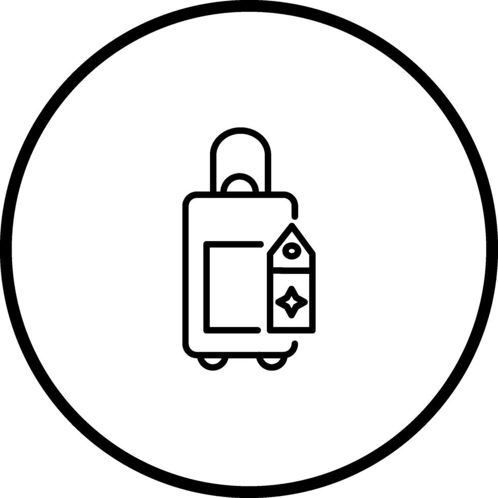 Bag with Tags Vector Icon