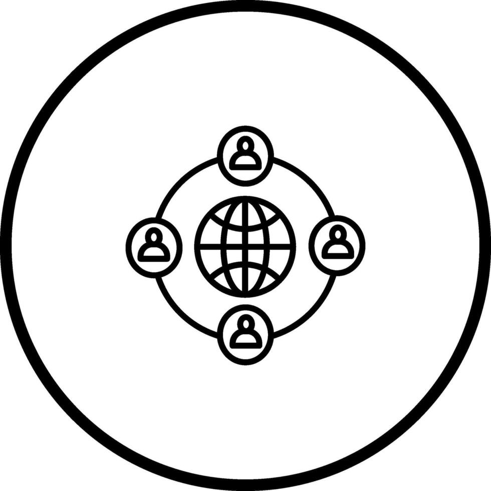 Company Network Vector Icon