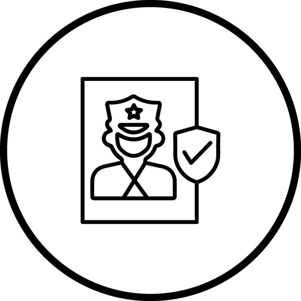 Cinema Security Guard Vector Icon