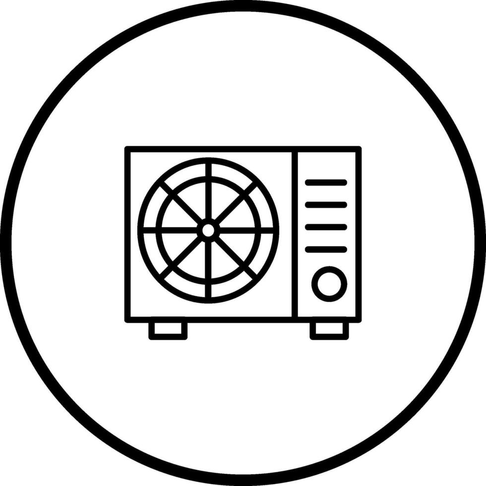 AC Outside Unit Vector Icon