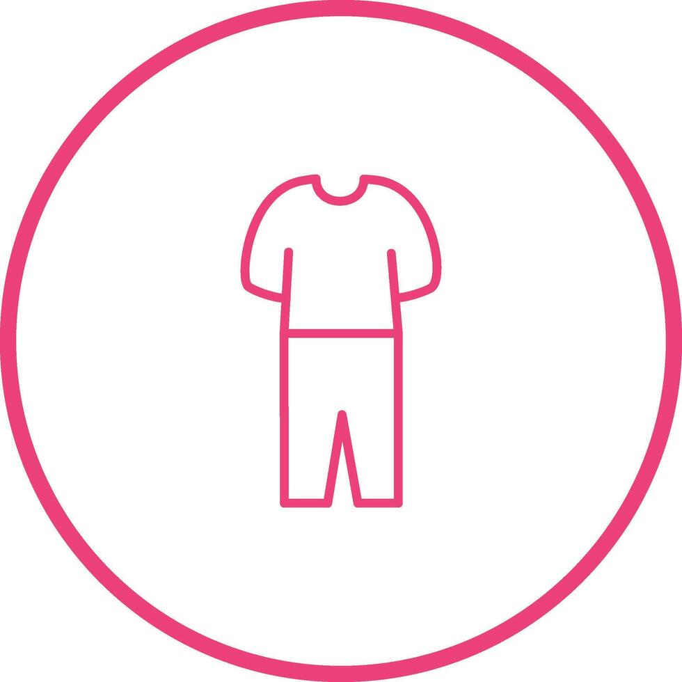Pyjamas Suit Vector Icon