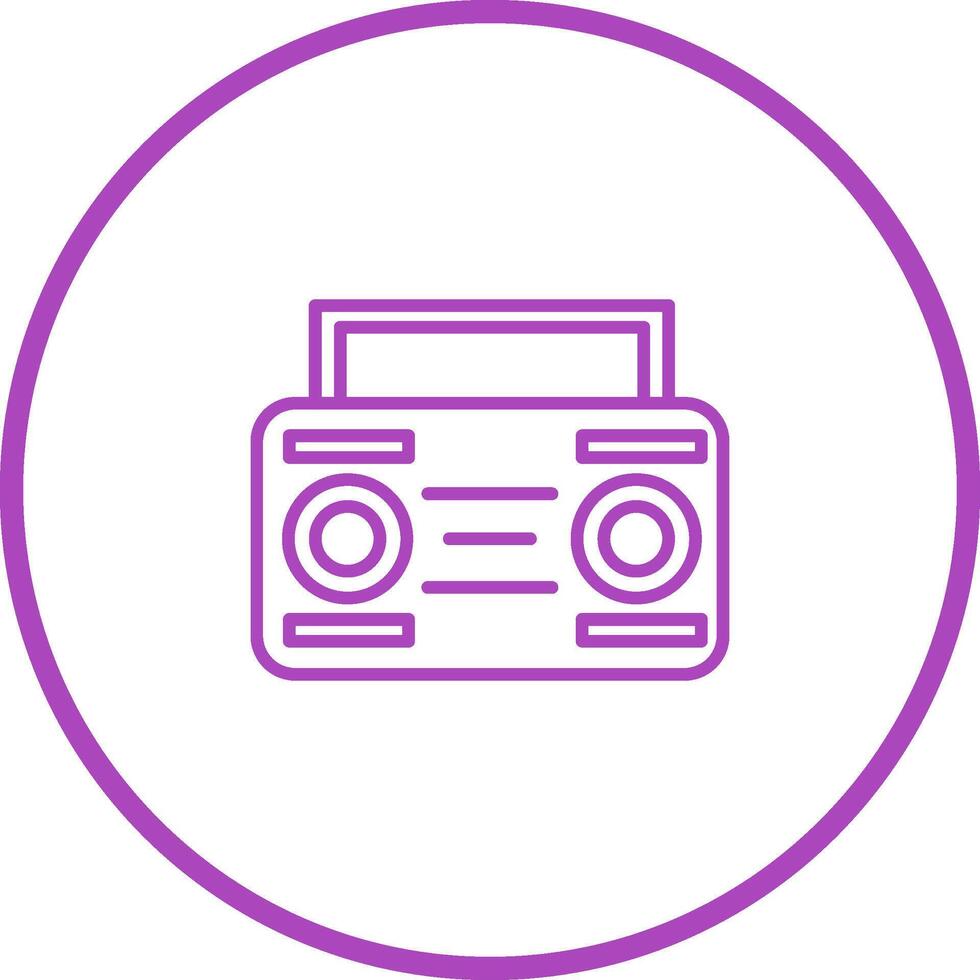 Cassette Player Vector Icon