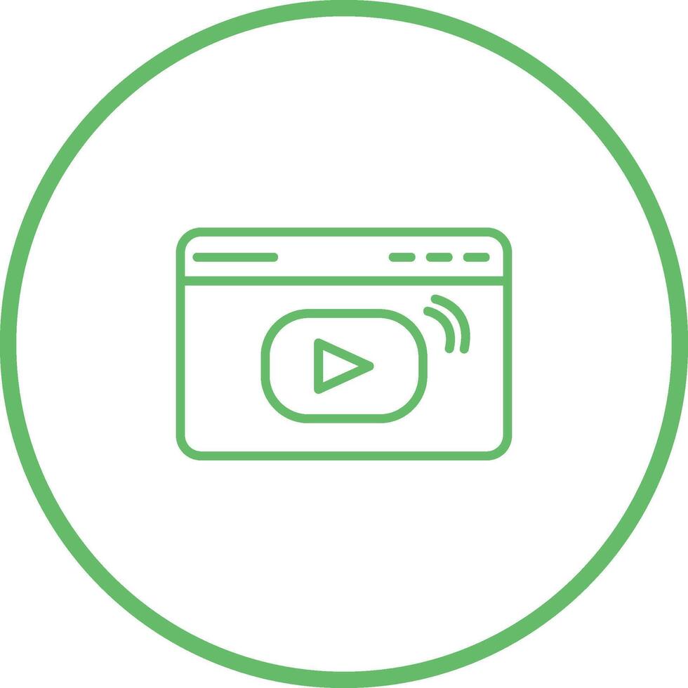 Video Streaming Vector Icon