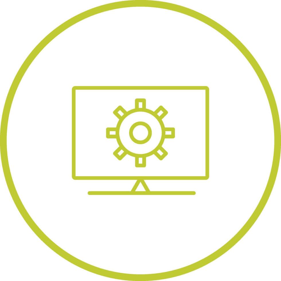 Computer Settings Vector Icon