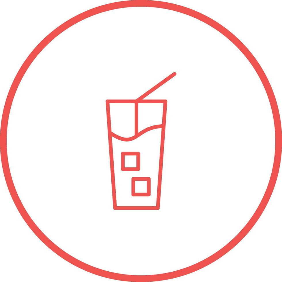 Iced Coffee Vector Icon