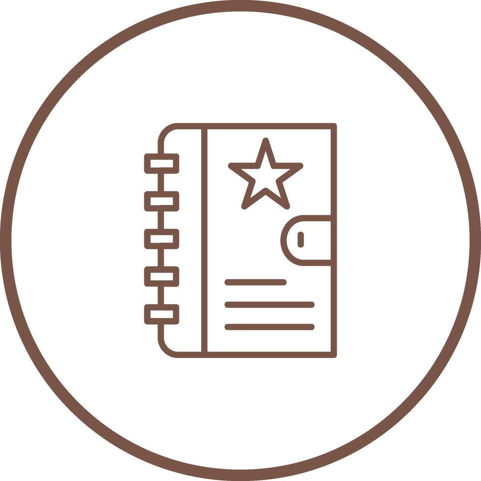 Diary Vector Icon