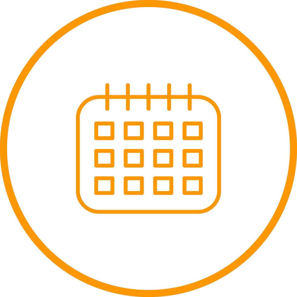 Marked Calendar Vector Icon