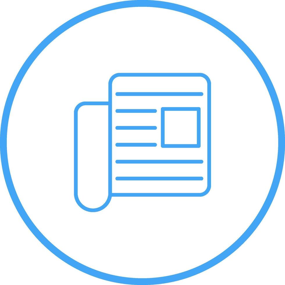 Newspaper Vector Icon