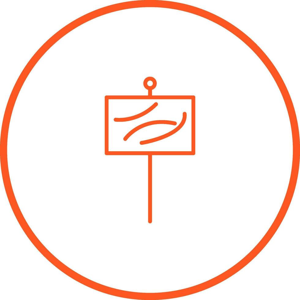Beach Sign Vector Icon