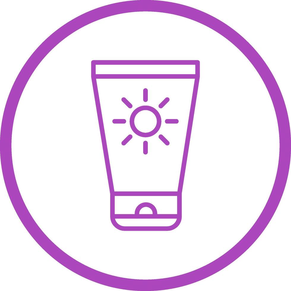 Sun Cream Vector Icon