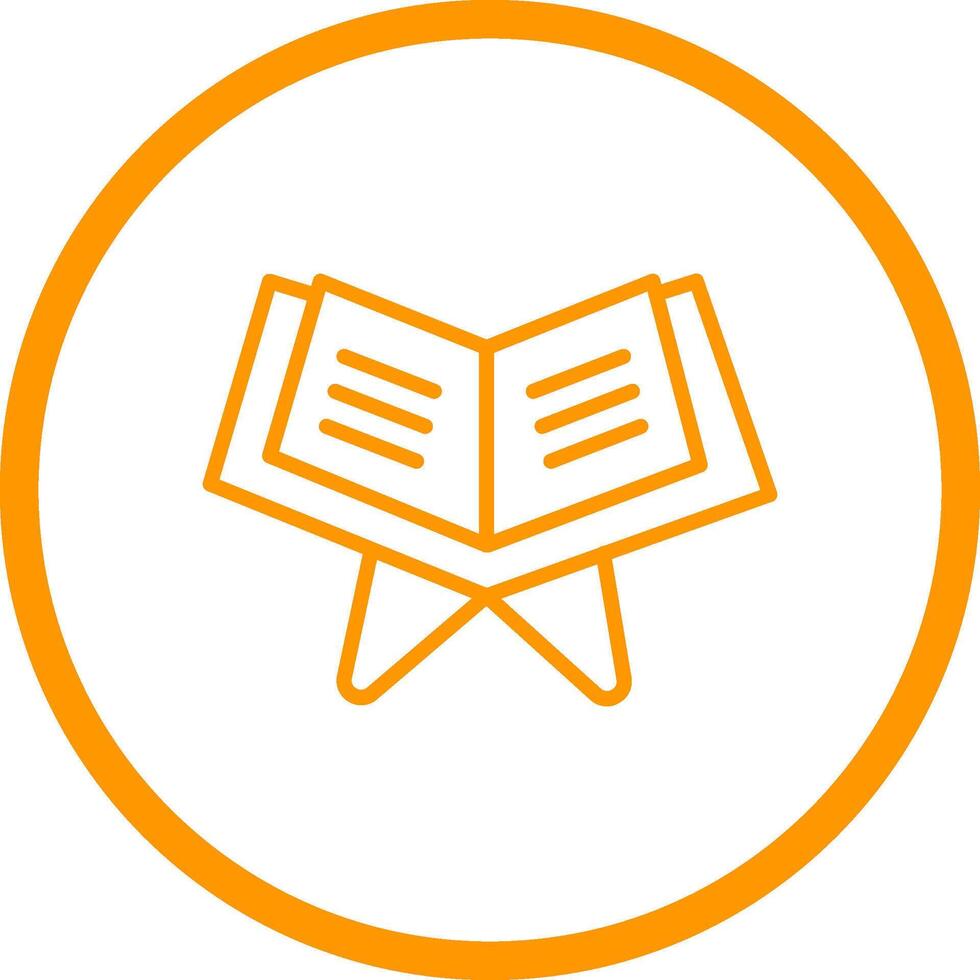 Reading Holy Book Vector Icon