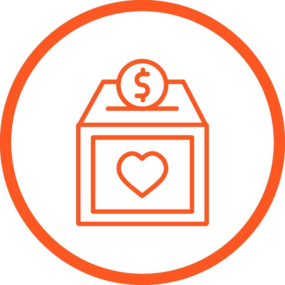 Charity Box Vector Icon