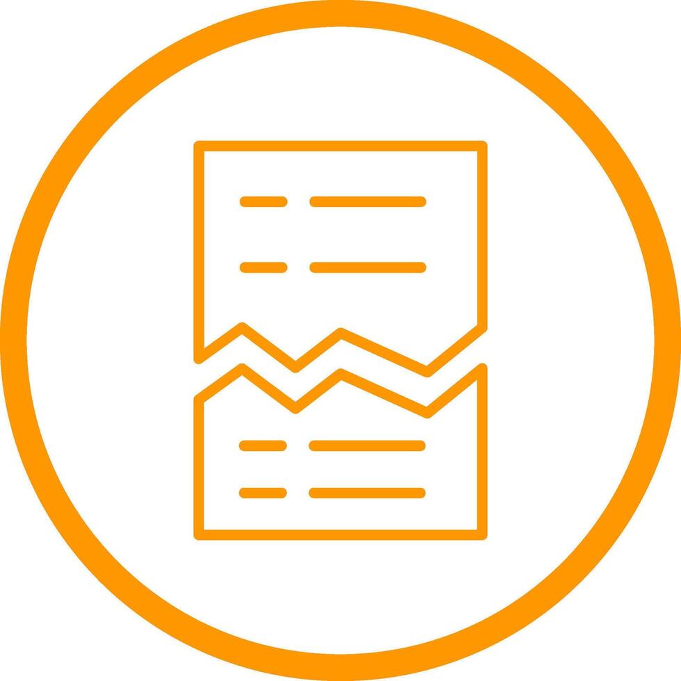 Corrupted List Vector Icon