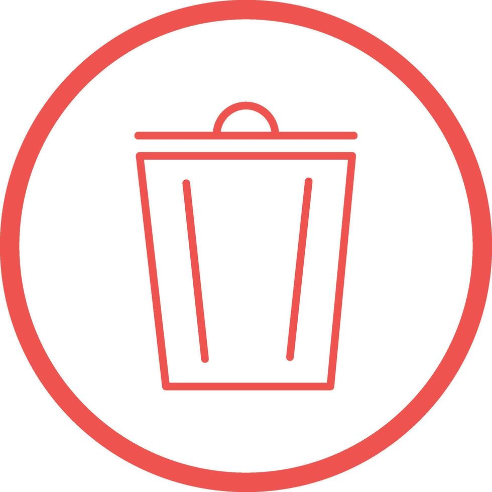 icono de vector de basura