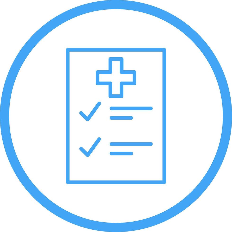 Medical Examination List Vector Icon