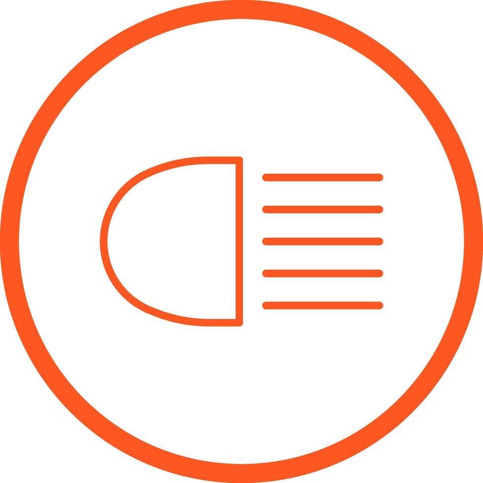 Headlight Vector Icon
