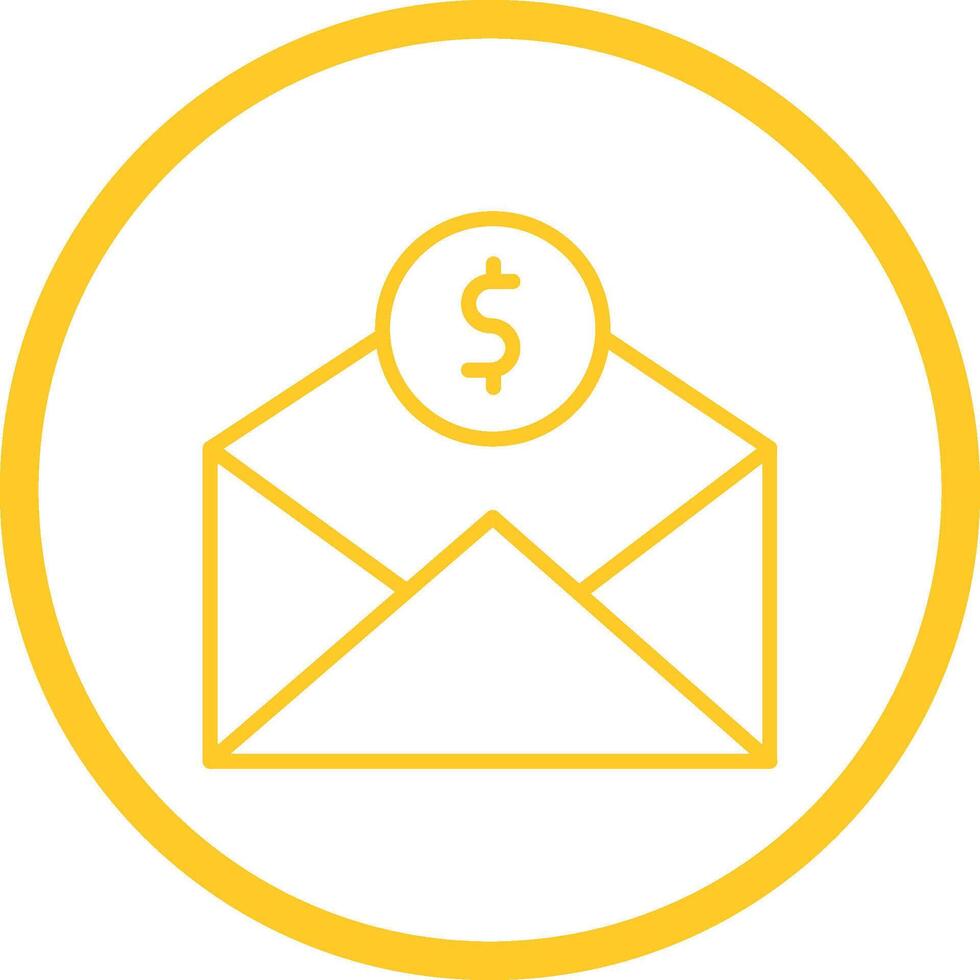 Mail Coin Vector Icon