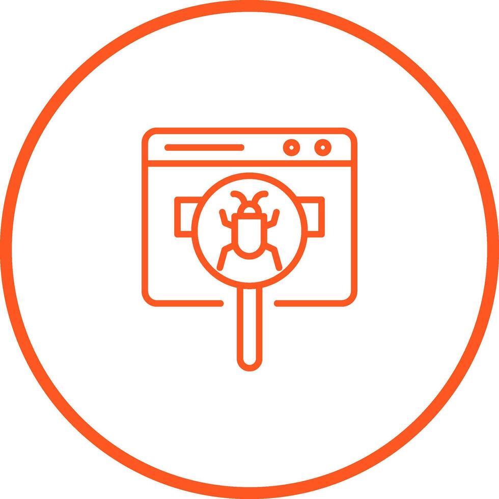 Web Bug Vector Icon