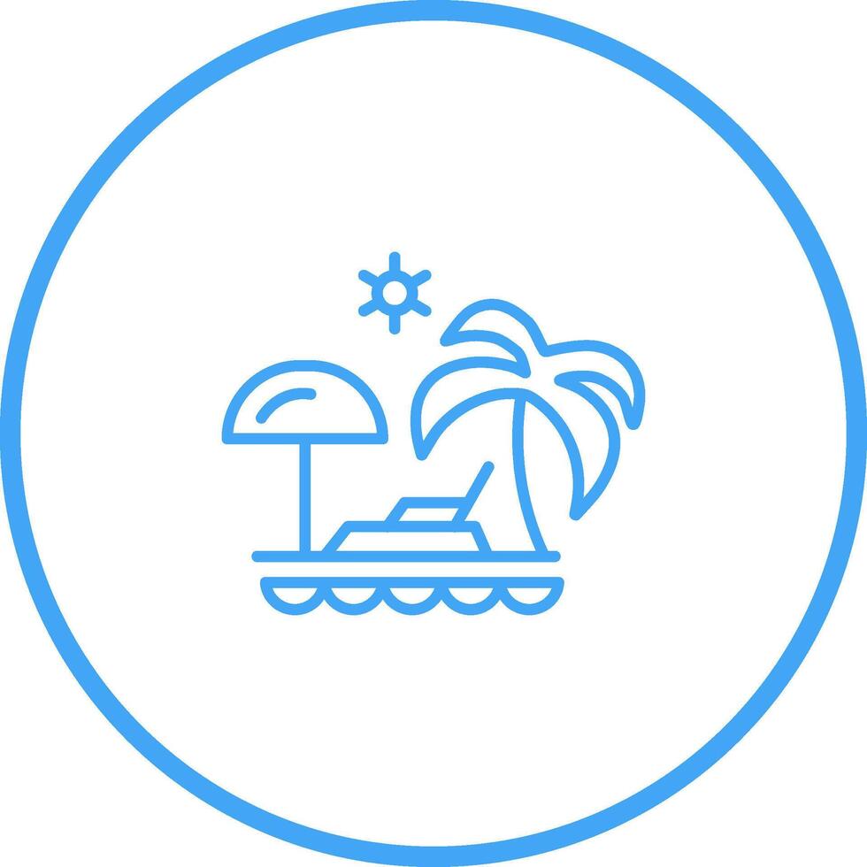 Vacation Spots Vector Icon