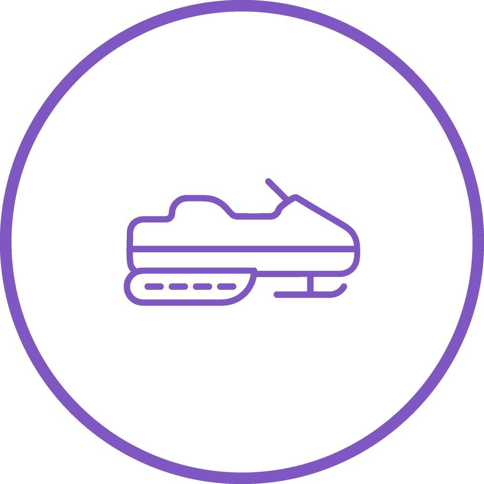 Snowmobile Vector Icon