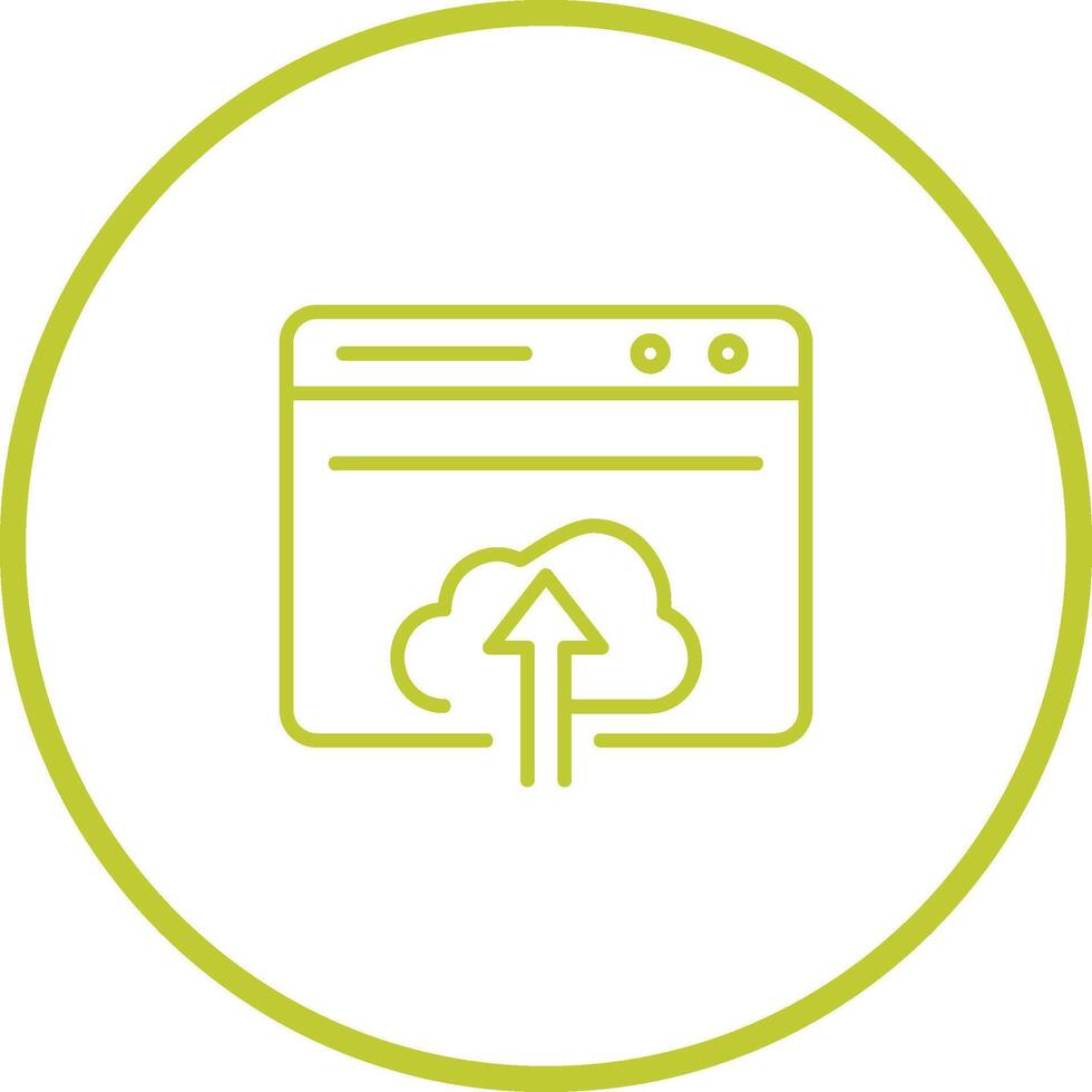Upload Web Vector Icon