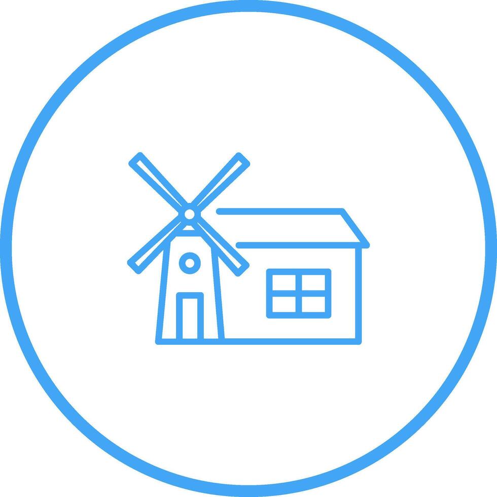 Windmill Vector Icon